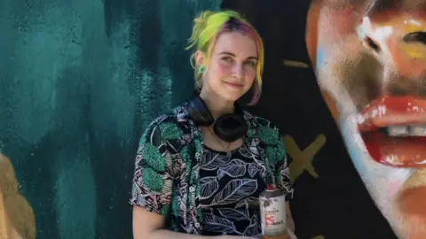 Peachzz Megan Russell is a Sheffield-based street artist