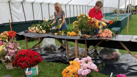 Jill Bennett/BBC Flower arrangers