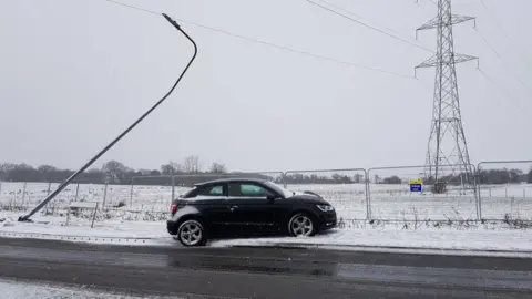 Car crashed near Radyr