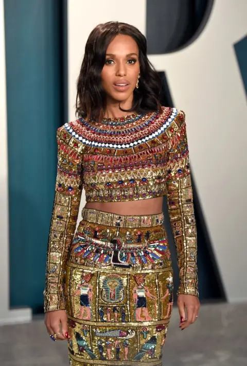 Getty Images Kerry Washington at the 2020 Vanity Fair Oscars party