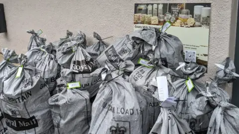 Goats of the Gorge A load of post bags