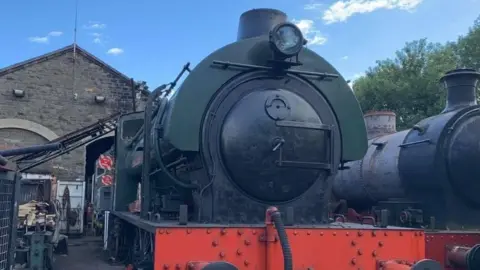 BBC Train and shed at Avon Valley Railway