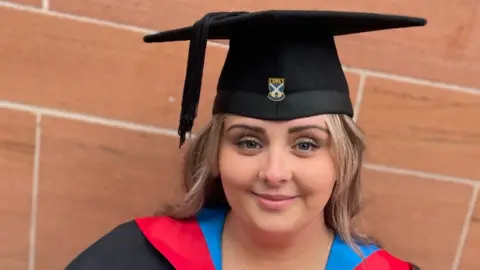 Chloe McRoberts at her graduation