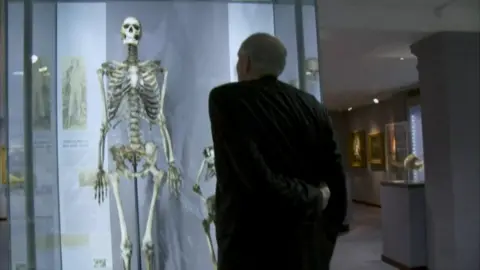 BBC Brendan Holland and the skeleton of Charles Byrne