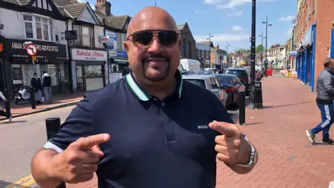 Kate Bradbrook/BBC Mohammed Nadeem in Bury Park, Luton