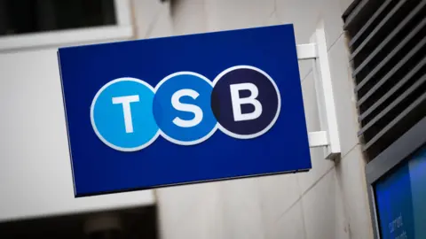 PA Media A sign on a TSB branch