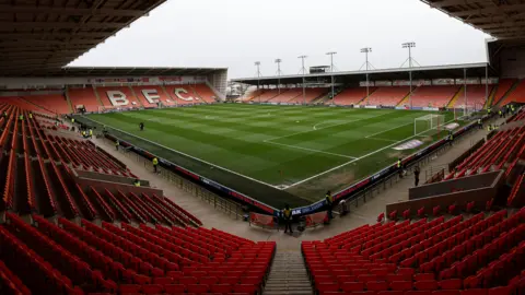 A general view of Blackpool's Bloomfield Road home
