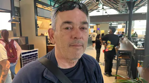 Man with sunglasses on his head.
