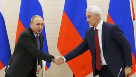 Getty Putin and Belousov