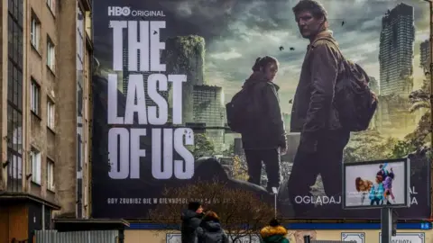 Getty A billboard advertising The Last of Us