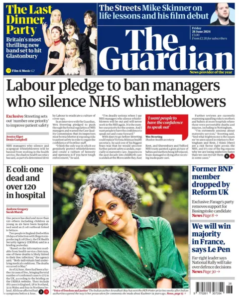 The Guardian: Labour pledge to ban managers who silence NHS whistleblowers