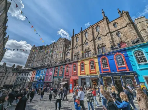 Neil McRobie  Victoria Street in Edinburgh