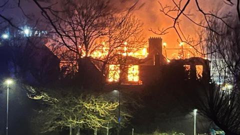 the fire at Shire Hall