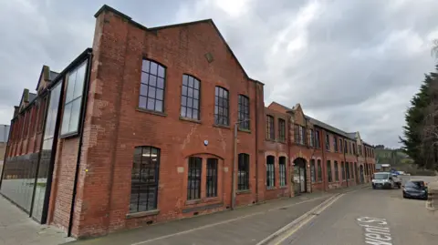 Google Ada Belfield Centre in Belper, orange brick building with victorian windows 