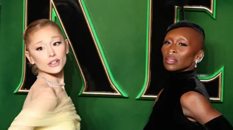 Getty Images Ariana Grande and Cynthia Erivo at Wicked premiere 