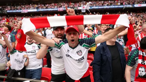 Sunderland fans at Wembley