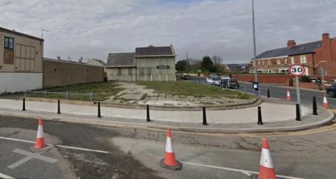 A disused piece of land on a corner of North Terrace and Tempest Road in Seaham