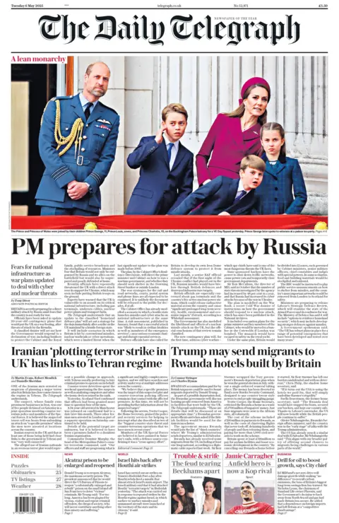  "PM prepares for attack by Russia".
