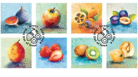 Jersey Post Fruit stamps Jersey Post