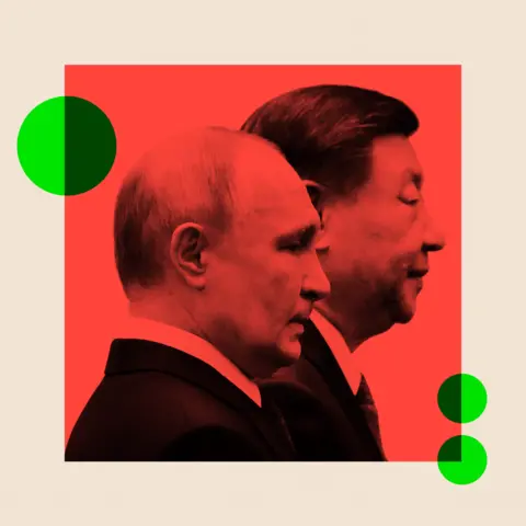 Getty Vladimir Putin and Xi Jinping
