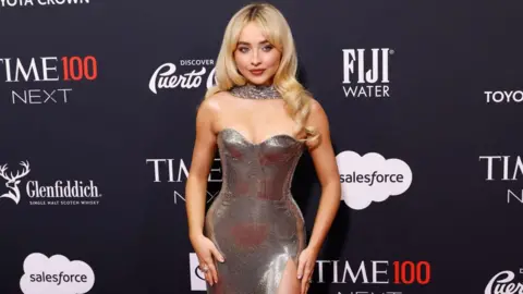 Getty Images Sabrina Carpenter pictured at an awards show