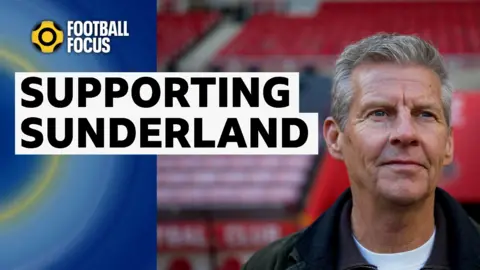 Steve Cram looking around the Stadium of Light