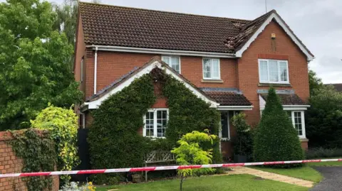 Lightning bolt strikes house in Bury St Edmunds
