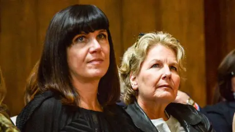 Catherine Mayer and Sandi Toksvig at the launch of the party in 2015 