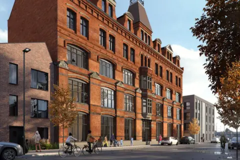 BPN Architects An artist's impression of the new homes and flats at the site of S.J. Dixon and Sons in Cleveland Road