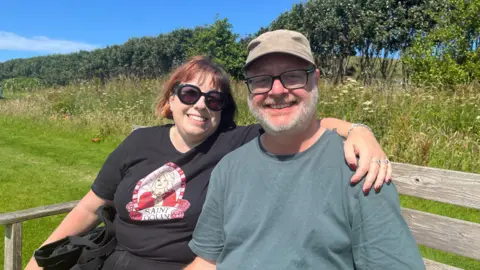 BBC Steve Broughton with his partner Joanne Sheppard