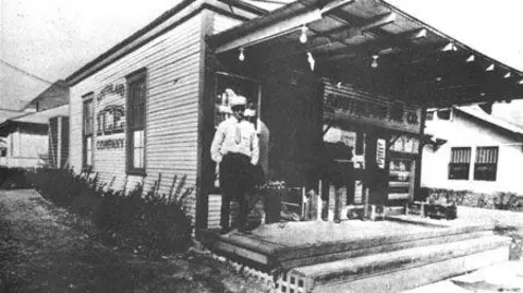 Seven & i Holdings, the first 7-Eleven store in Texas, USA.