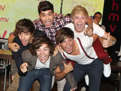 Getty Images One Direction pictured in 2011