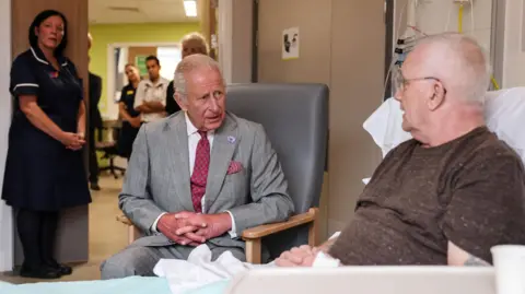 Reuters King Charles visiting a hospital in Smethwick in September 2025