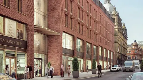 Leeds City Council CGI images showing how the scheme would look