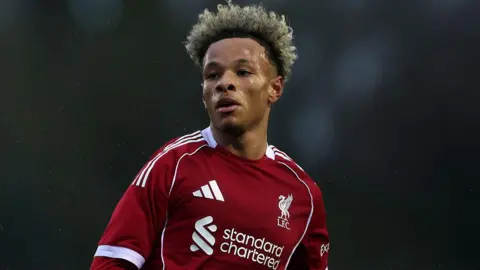 Trent Kone-Doherty playing for Liverpool