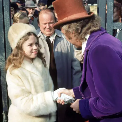 Getty Images Julie Dawn Cole in Willy Wonka and the Chocolate Factory