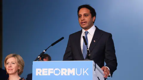 Zia Yusuf, chairman of Reform UK, during a news conference in London, UK, on Tuesday, May 27, 2025. 
