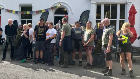 BBC Walkers gathered for a hike on Friday