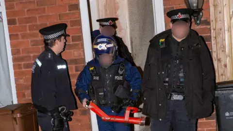 GMP Police raid on Moxham's Stockport home