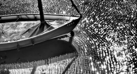 John Dawson A boat at Dunbar Harbour, Scotland