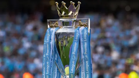 Getty Images The Premier League trophy