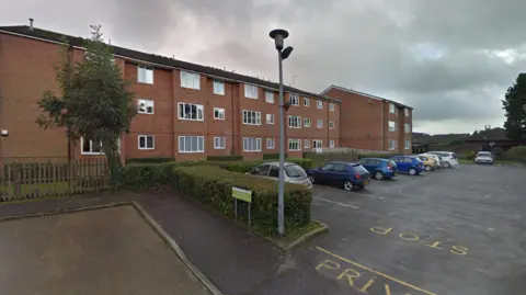 Google Maps Image of flats that were evacuated from Google Maps.