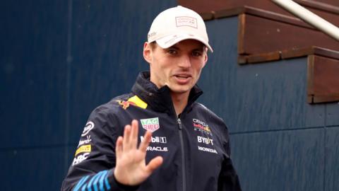 Max Verstappen arrives in the Monaco paddock 
