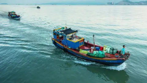 Fishing Boats on Xiamen's Bay