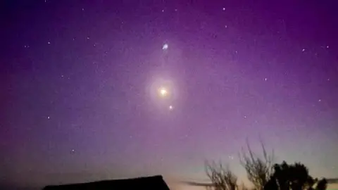 Susystorm/Weather Watchers Northern lights in Gwynedd