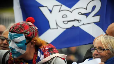 Getty Images Scottih independence campaigners