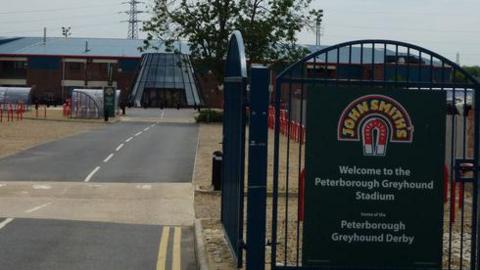 Peterborough Greyhound Stadium entrance