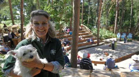 Lindy O'Hare Lindy O'Hare with Thorington Theatre in the background
