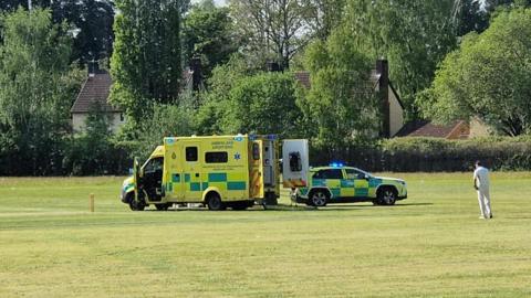 Ambulances at scene
