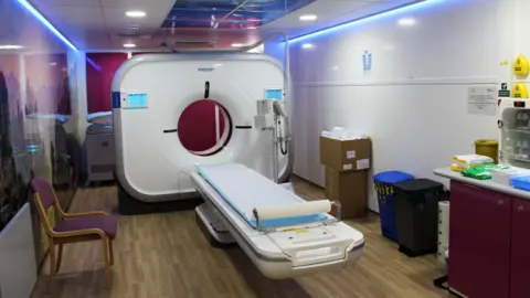 University Hospitals Plymouth NHS Trust Mobile CT scanner